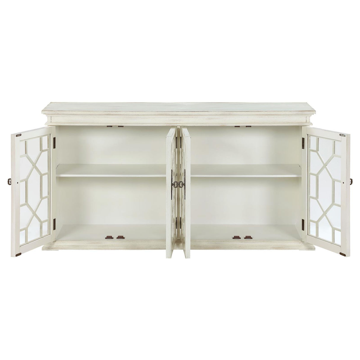 Kiara White 4-Door Accent Cabinet with Adjustable Shelves from Coaster - Luna Furniture