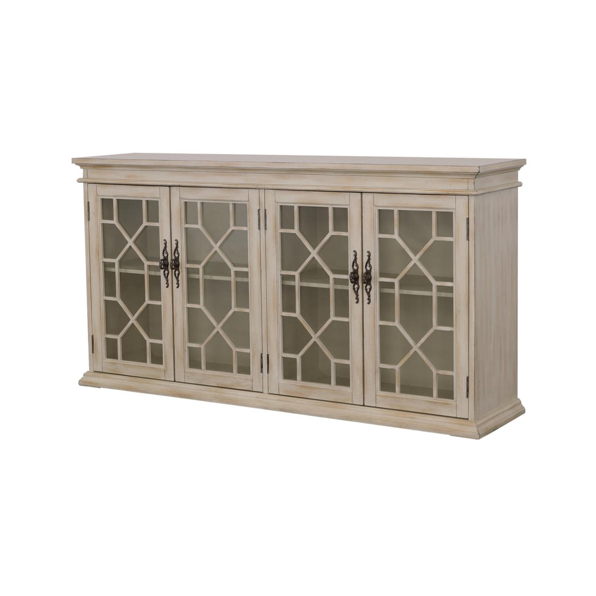 Kiara Light Honey Glass Door Accent Cabinet from Coaster - Luna Furniture