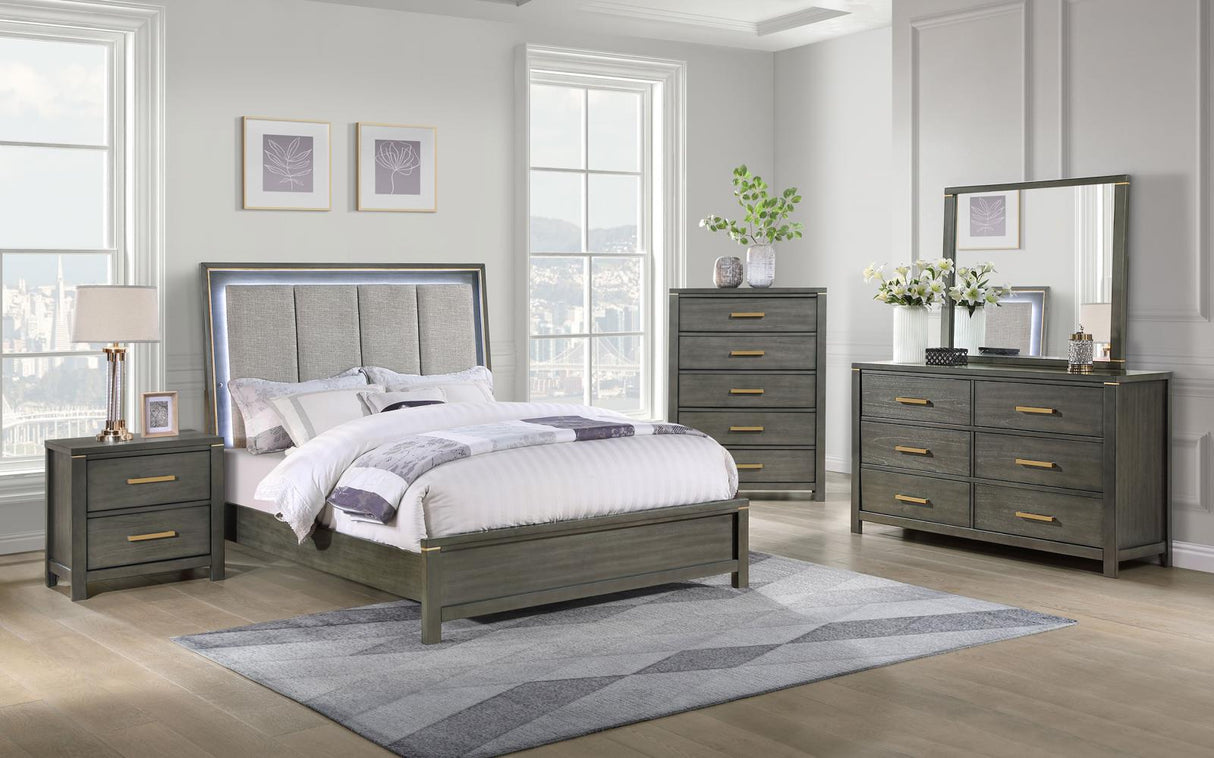 Kieran Dresser Mirror Grey from Coaster - Luna Furniture