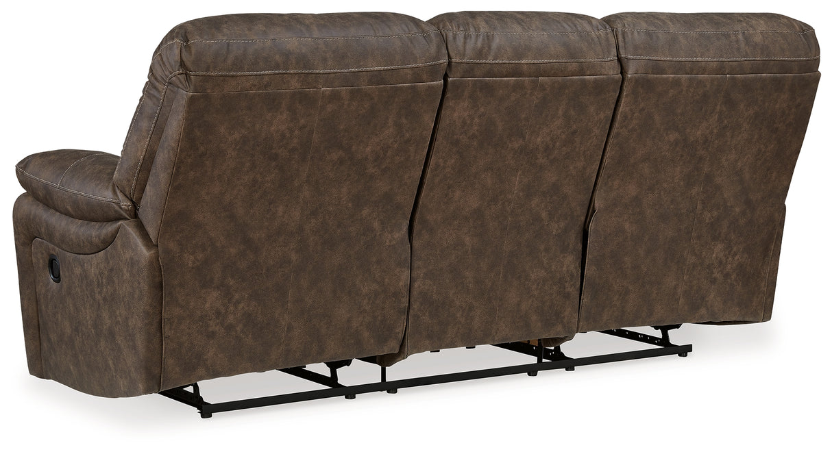 Kilmartin Chocolate Reclining Sofa - 4240488 - Luna Furniture