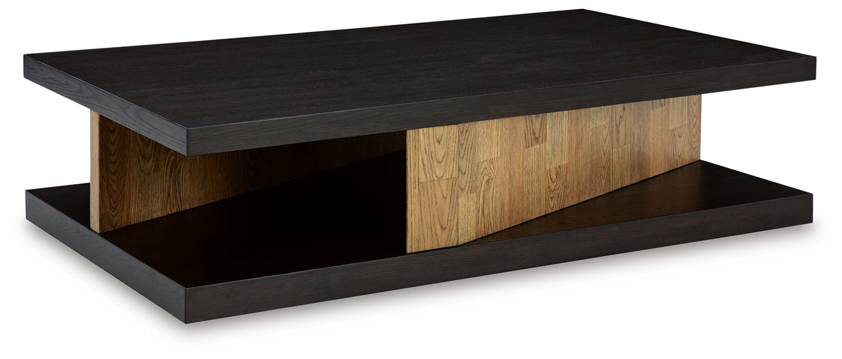 Kocomore Brown/Natural Coffee Table from Ashley - Luna Furniture