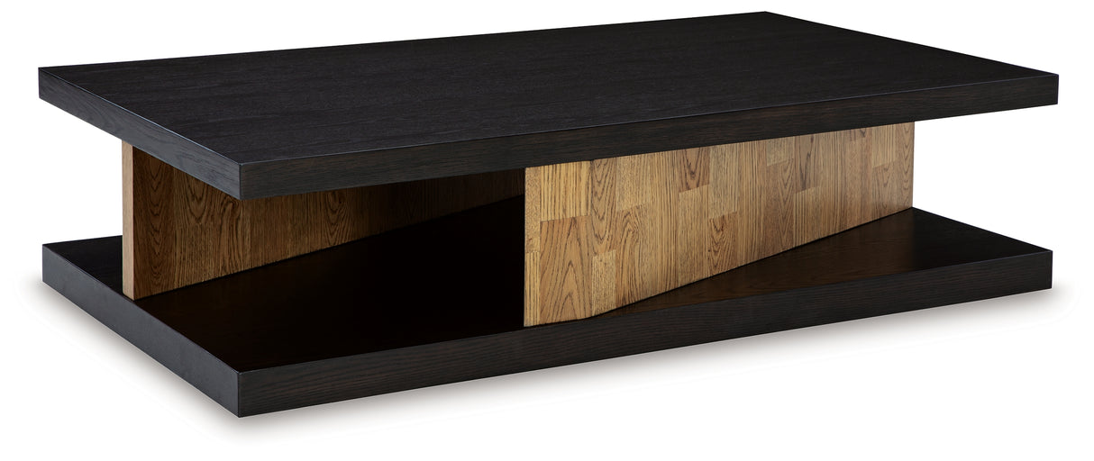 Kocomore Brown/Natural Coffee Table from Ashley - Luna Furniture