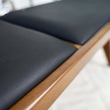 Kody Black Vegan Leather Bench - AFC01975 - Luna Furniture