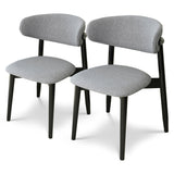 Korbin Grey Fabric Dining Chair - AFC01979 - Luna Furniture