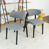 Korbin Grey Fabric Dining Chair - AFC01979 - Luna Furniture