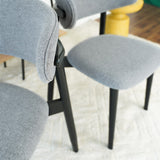 Korbin Grey Fabric Dining Chair - AFC01979 - Luna Furniture