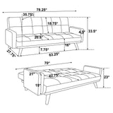 Kourtney Upholstered Track Arms Covertible Sofa Bed Sage Green from Coaster - Luna Furniture