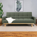 Kourtney Upholstered Track Arms Covertible Sofa Bed Sage Green from Coaster - Luna Furniture