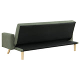 Kourtney Upholstered Track Arms Covertible Sofa Bed Sage Green from Coaster - Luna Furniture