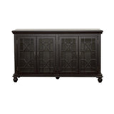 Kovu Black 4-Door Accent Cabinet from Coaster - Luna Furniture