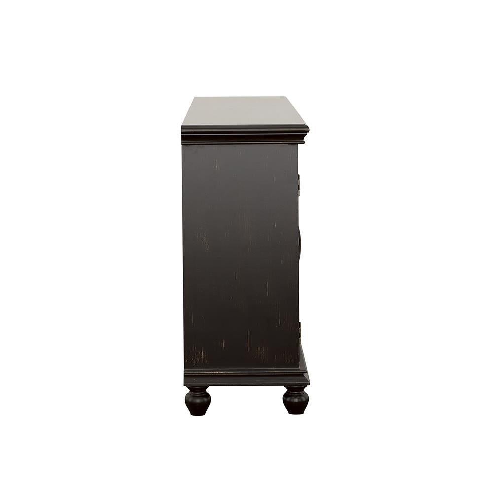 Kovu Black 4-Door Accent Cabinet from Coaster - Luna Furniture