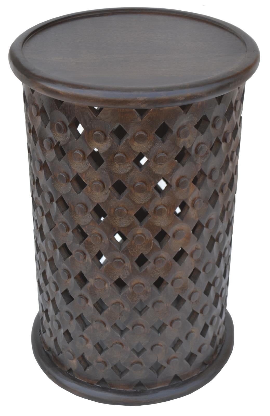 Krish Dark Brown 24-inch Round Accent Table from Coaster - Luna Furniture