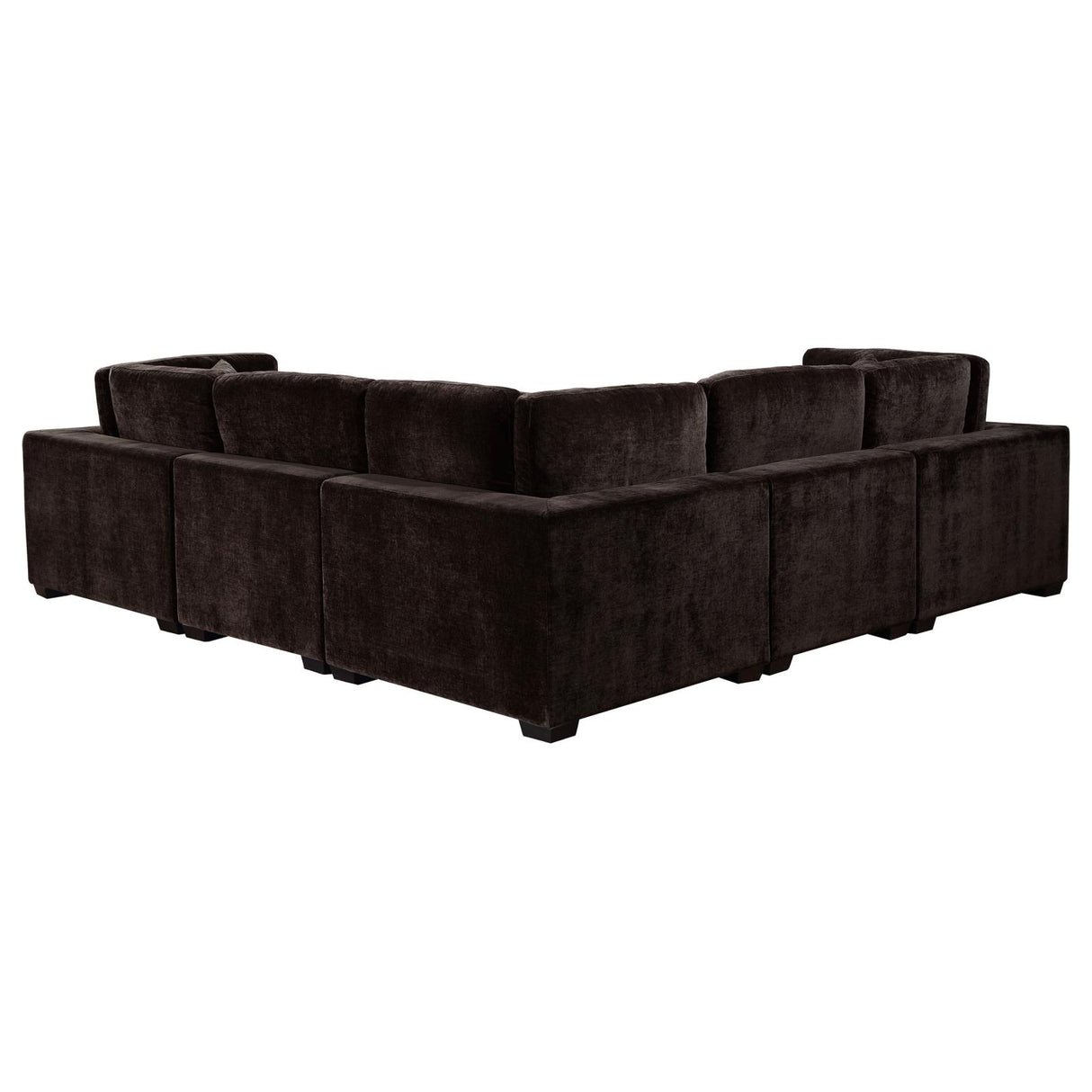 Lakeview 5-piece Upholstered Modular Sectional Sofa Dark Chocolate - 551464-SETA - Luna Furniture