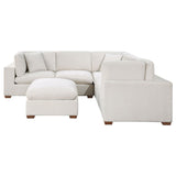 Lakeview 5-piece Upholstered Modular Sectional Sofa Ivory - 551461-SETA - Luna Furniture