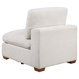 Lakeview Upholstered Armless Chair Ivory - 551461 - Luna Furniture