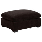 Lakeview Upholstered Ottoman Dark Chocolate from Coaster - Luna Furniture