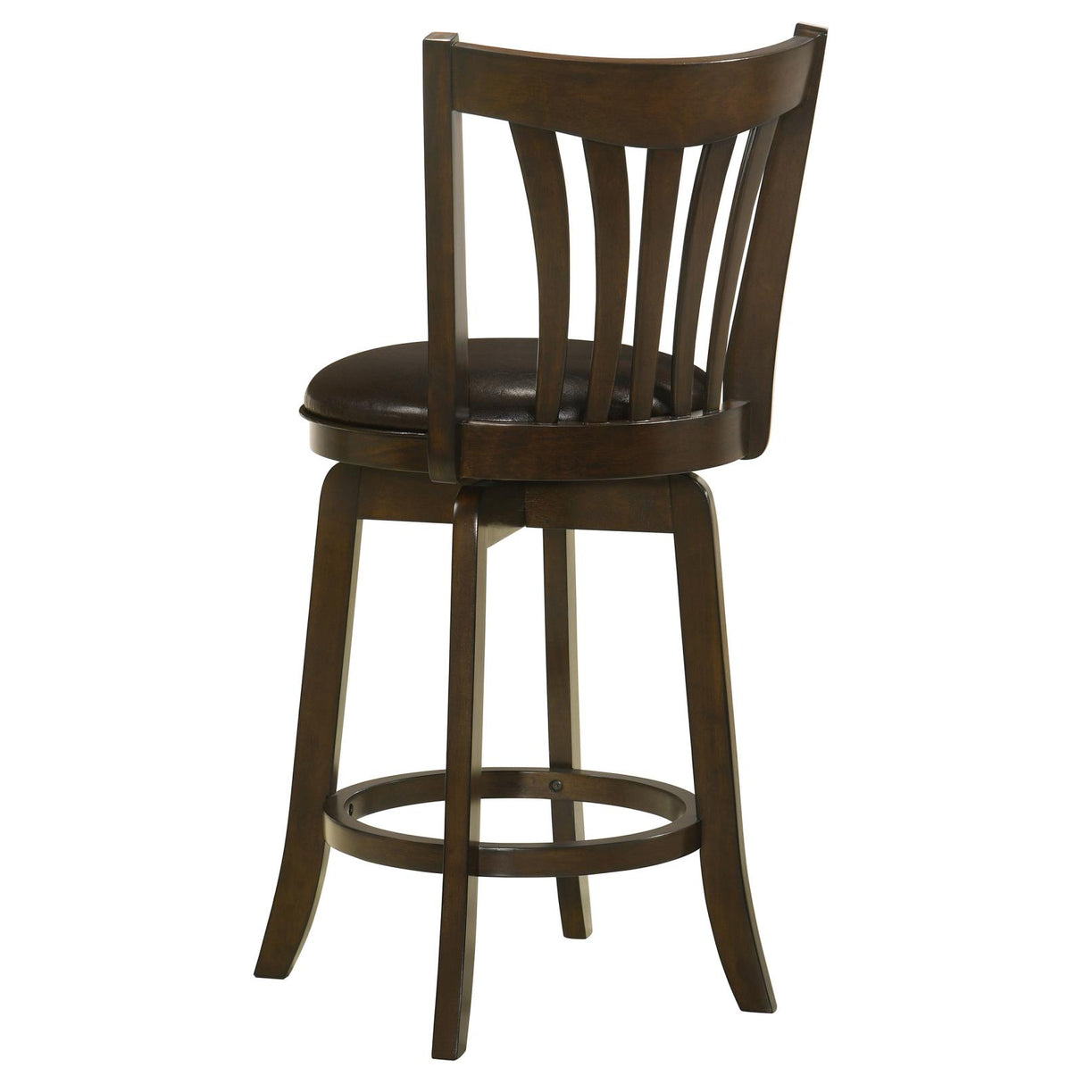 Lambert Counter Height Swivel Bar Stool with Upholstered Seat Dark Cherry from Coaster - Luna Furniture