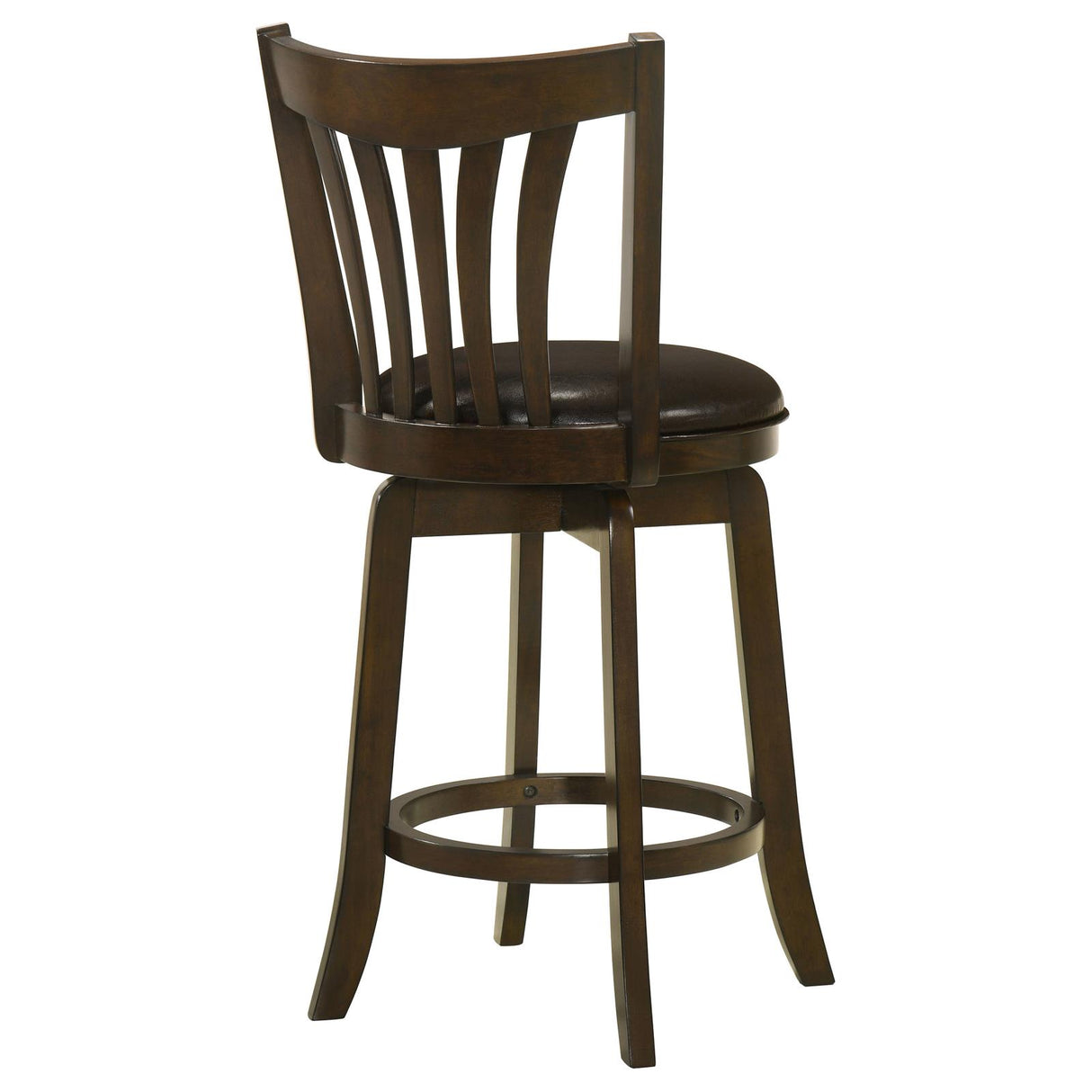 Lambert Counter Height Swivel Bar Stool with Upholstered Seat Dark Cherry from Coaster - Luna Furniture