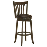 Lambert Pub Height Swivel Bar Stool with Upholstered Seat Dark Cherry from Coaster - Luna Furniture