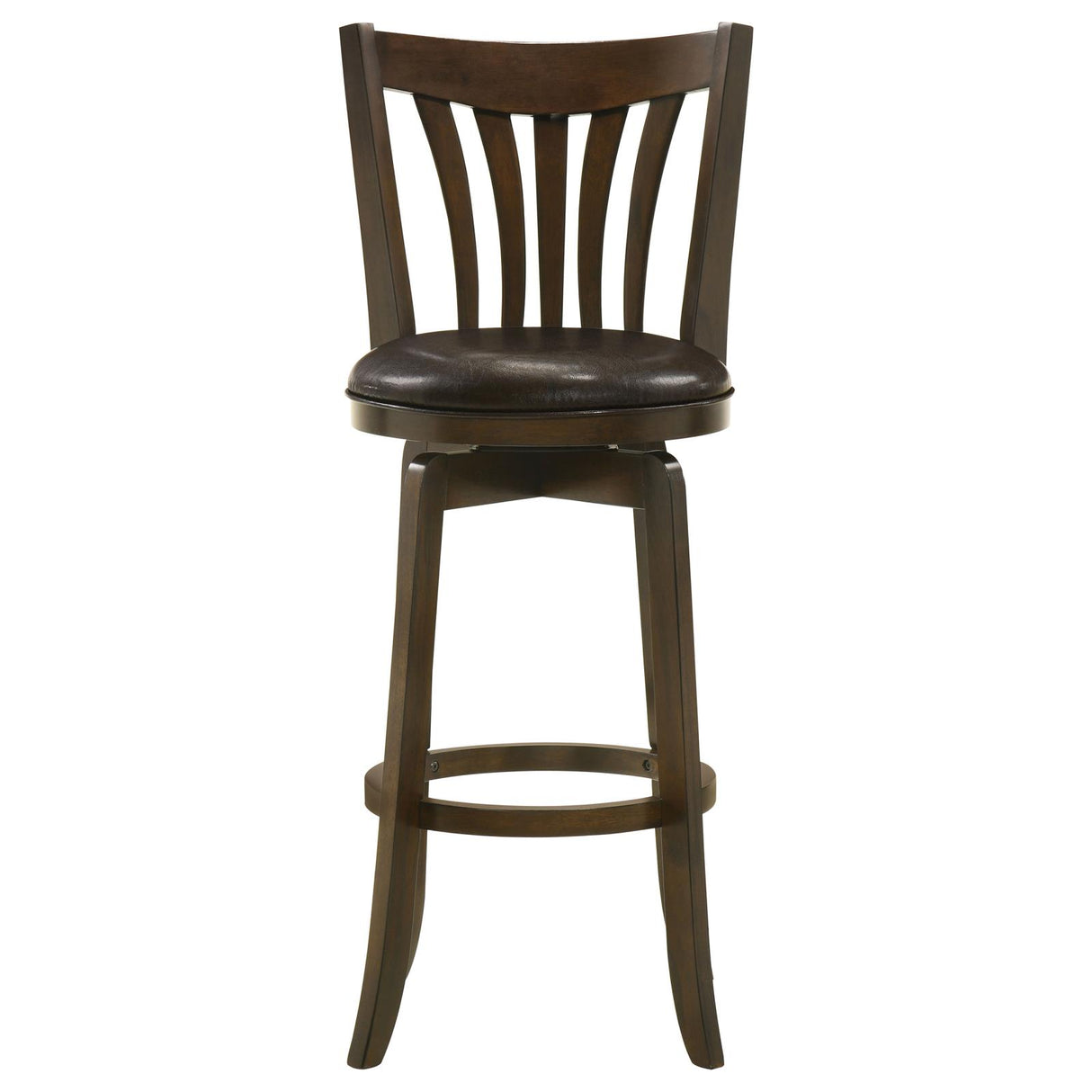 Lambert Pub Height Swivel Bar Stool with Upholstered Seat Dark Cherry from Coaster - Luna Furniture