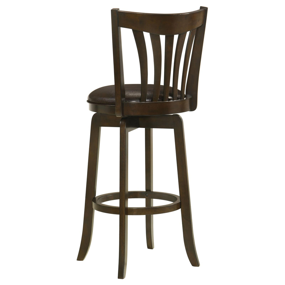 Lambert Pub Height Swivel Bar Stool with Upholstered Seat Dark Cherry from Coaster - Luna Furniture