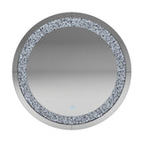 Landar Silver Round Wall Mirror from Coaster - Luna Furniture