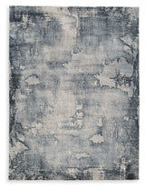 Langrich Blue/Gray/Cream Medium Rug from Ashley - Luna Furniture