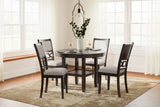 Langwest Brown Dining Table and 4 Chairs (Set of 5) from Ashley - Luna Furniture