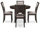 Langwest Brown Dining Table and 4 Chairs (Set of 5) from Ashley - Luna Furniture