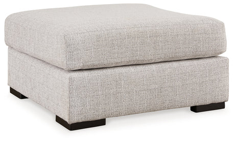 Larce Nuvella Stone Oversized Accent Ottoman from Ashley - Luna Furniture