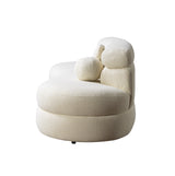 Larissa Ivory Boucle Loveseat - LARISSAIVORY-L - Luna Furniture