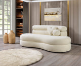 Larissa Ivory Boucle Loveseat - LARISSAIVORY-L - Luna Furniture