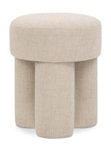 Larson Fabric Ottoman / Stool Beige from Meridian - Luna Furniture