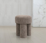 Larson Fabric Ottoman / Stool Brown from Meridian - Luna Furniture