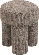 Larson Fabric Ottoman / Stool Brown from Meridian - Luna Furniture