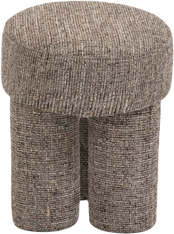 Larson Fabric Ottoman / Stool Brown from Meridian - Luna Furniture