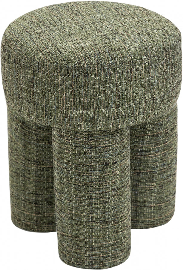 Larson Fabric Ottoman / Stool Green from Meridian - Luna Furniture