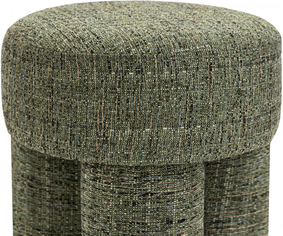 Larson Fabric Ottoman / Stool Green from Meridian - Luna Furniture