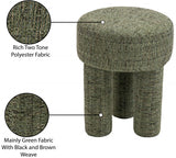 Larson Fabric Ottoman / Stool Green from Meridian - Luna Furniture