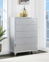 Larue 5-drawer Chest Silver from Coaster - Luna Furniture