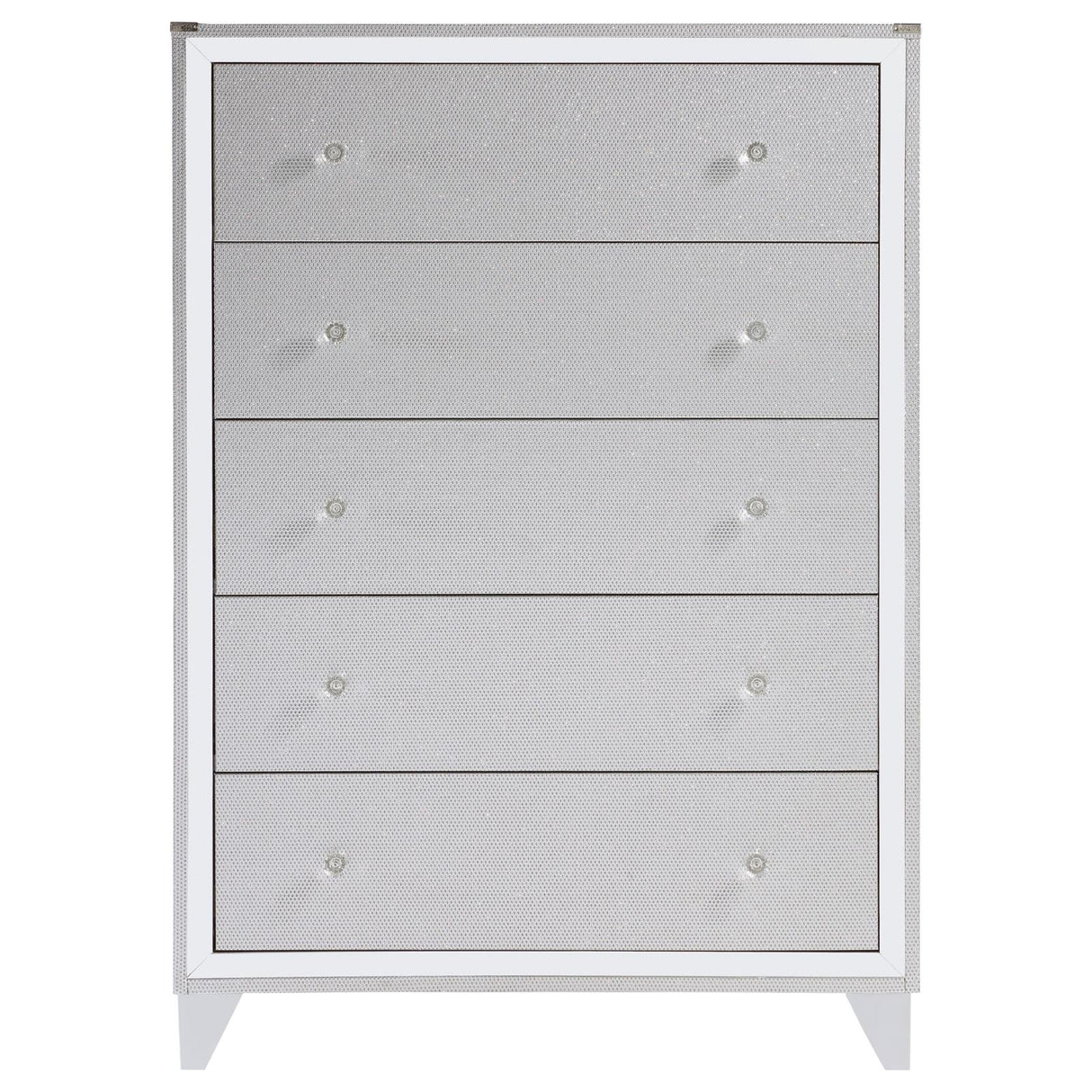 Larue 5-drawer Chest Silver from Coaster - Luna Furniture