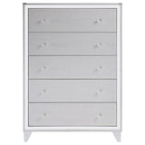 Larue 5-drawer Chest Silver from Coaster - Luna Furniture