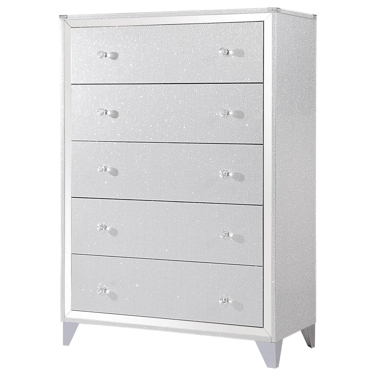 Larue 5-drawer Chest Silver from Coaster - Luna Furniture