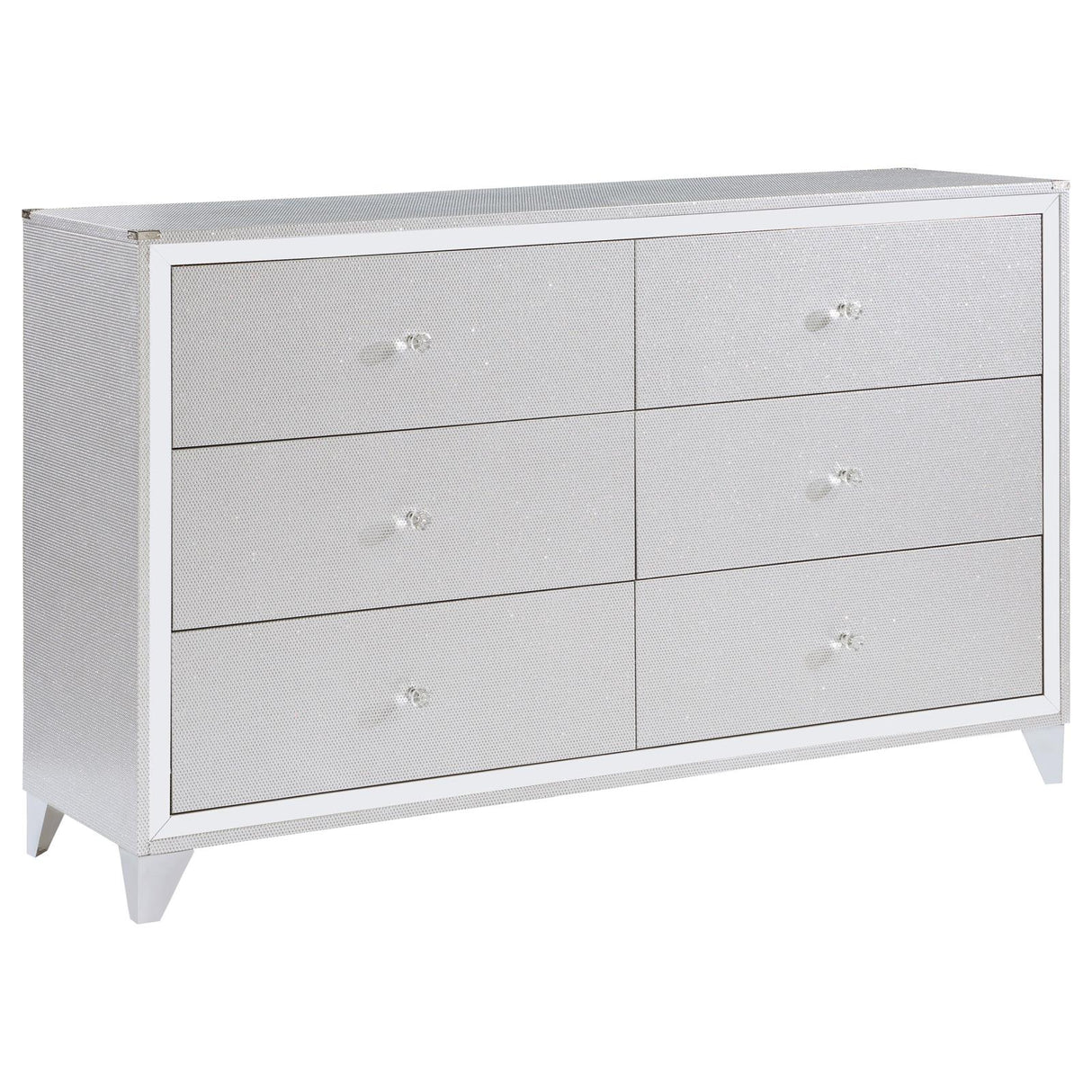 Larue 6-drawer Dresser Silver from Coaster - Luna Furniture