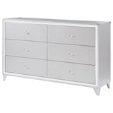 Larue 6-drawer Dresser Silver from Coaster - Luna Furniture