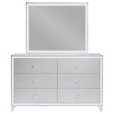 Larue 6-drawer Dresser with Mirror Silver from Coaster - Luna Furniture