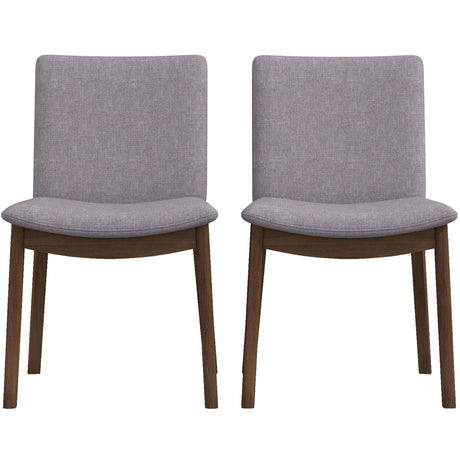 Laura Mid-Century Modern Solid Wood Dining Chair (Set of 2) Burnt Orange Velvet - AFC00123 - Luna Furniture