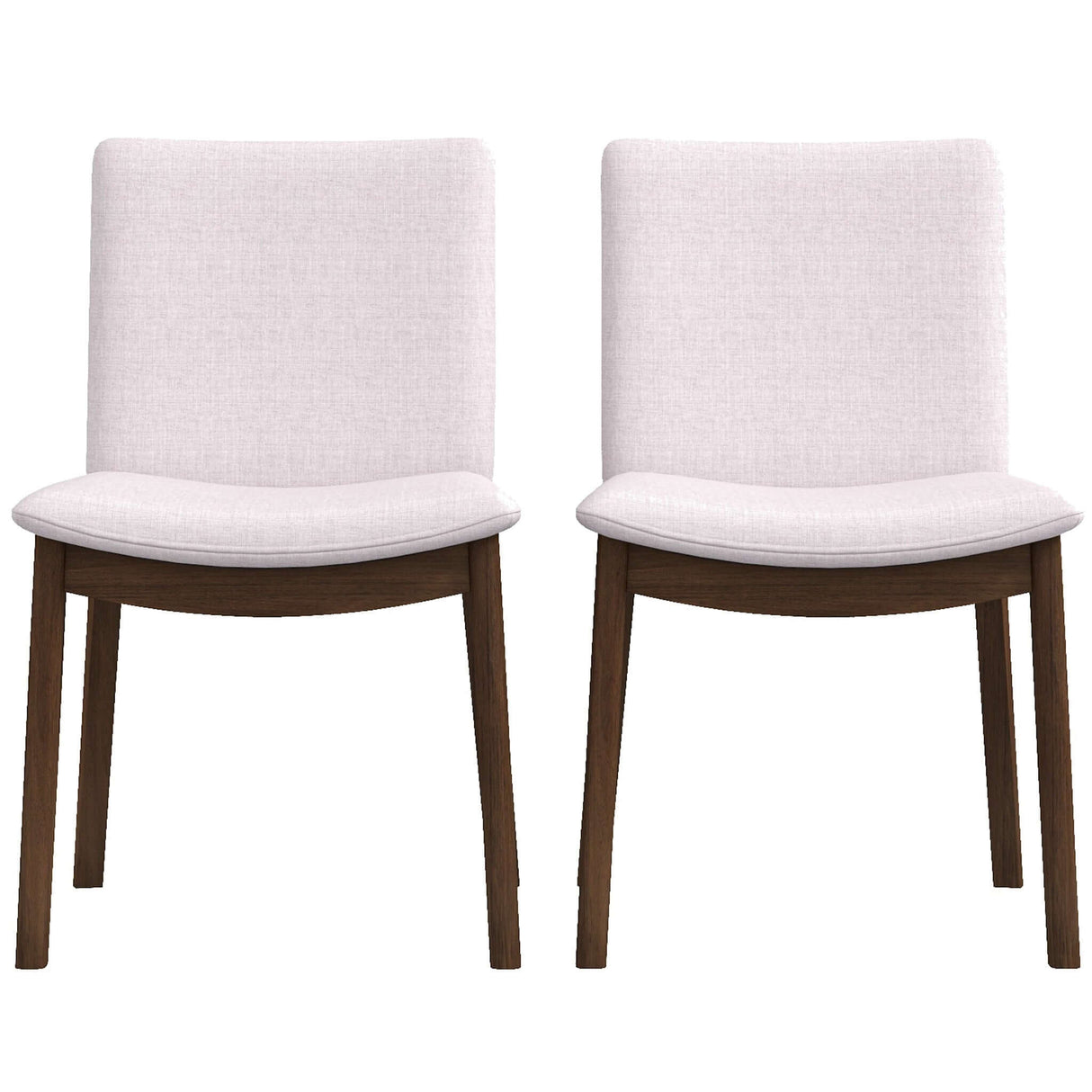 Laura Mid-Century Modern Solid Wood Dining Chair (Set of 2) Burnt Orange Velvet - AFC00123 - Luna Furniture