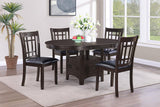 Lavon Espresso/Black 5-Piece Dining Set from Coaster - Luna Furniture