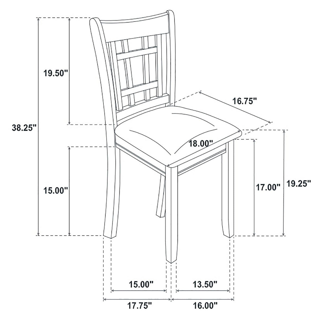 Lavon Espresso/Black 5-Piece Dining Set from Coaster - Luna Furniture